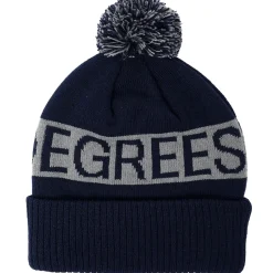 11 Degrees Fleece Lined Graphic POM Golf Beanie