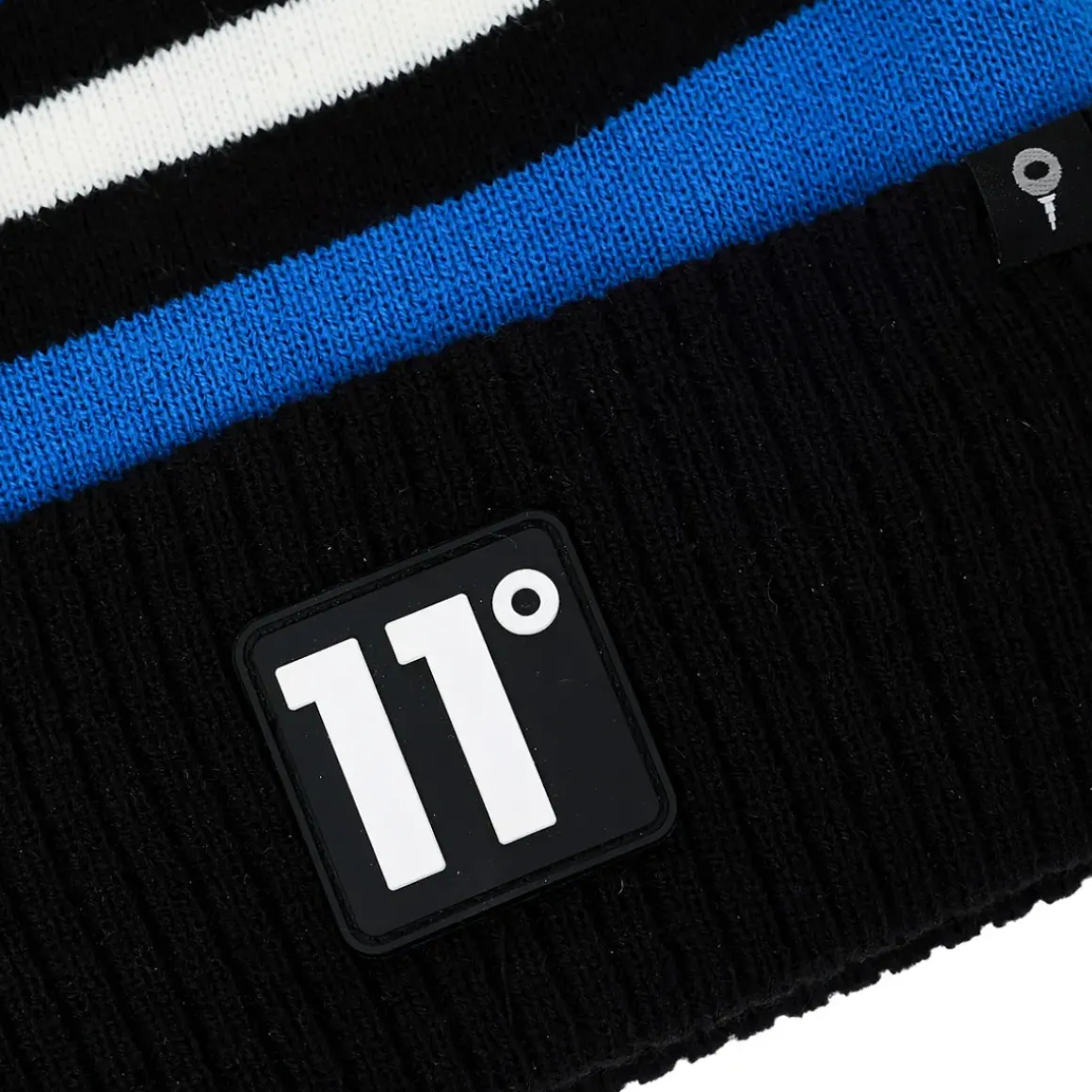 11 Degrees Fleece Lined Graphic POM Golf Beanie