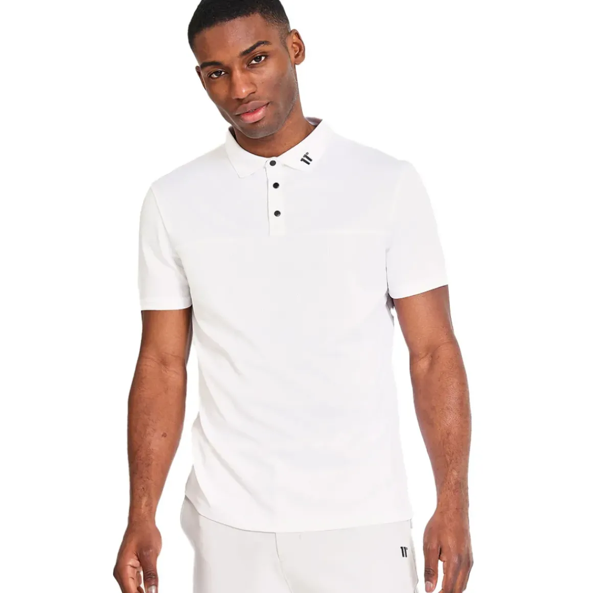 11 Degrees Men's Back Graphic Pique Golf Polo Shirt