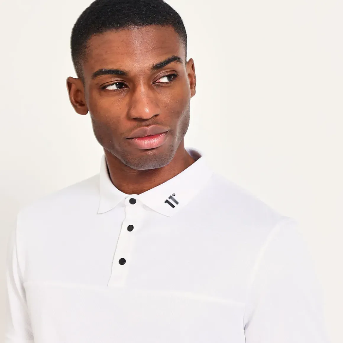 11 Degrees Men's Back Graphic Pique Golf Polo Shirt