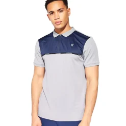 11 Degrees Men's Taped Zip Golf Polo Shirt