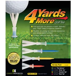 4 Yards More Variety Golf Tees - 4 Pack