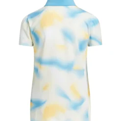 adidas Junior Girls All-Over Printed Golf Polo Shirt