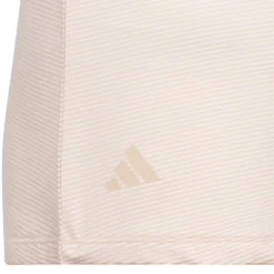 adidas Junior Girls Ottoman Striped Sleeveless Golf Polo Shirt