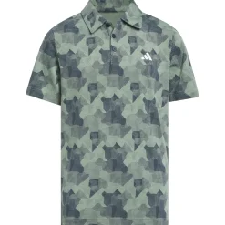 adidas Junior Printed Scripted Golf Polo Shirt