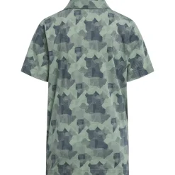 adidas Junior Printed Scripted Golf Polo Shirt