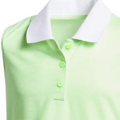 adidas Junior Sleeveless Golf Polo Shirt