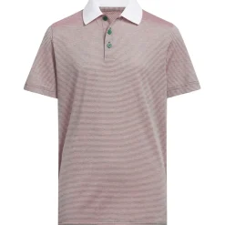 adidas Junior Striped Golf Polo Shirt
