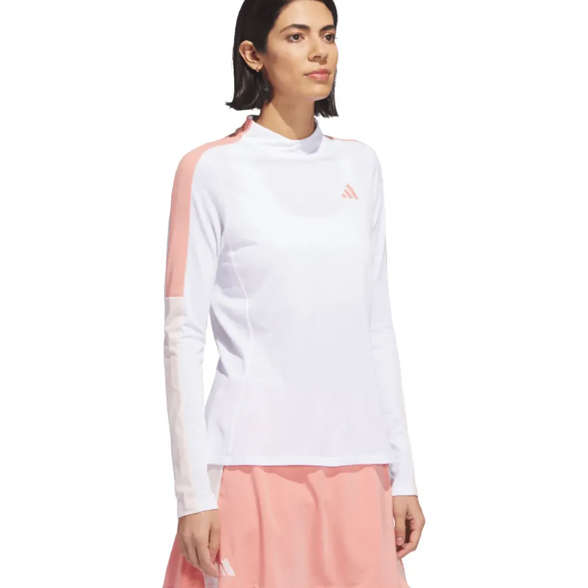 adidas Ladies MWN Mock Golf Mid Layer