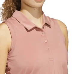 adidas Ladies Ultimate365 Solid Sleeveless Golf Polo Shirt