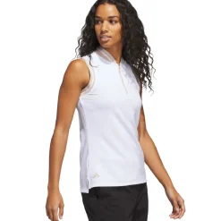 adidas Ladies Ultimate365 Zip Golf Polo Shirt