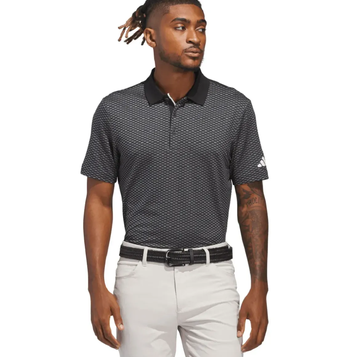 adidas Men's Beyond the Course Textured Golf Polo Shirt