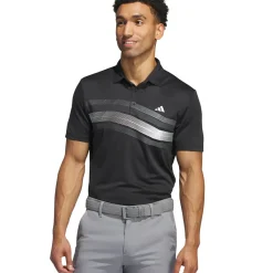 adidas Men's Core Chest Stripe Golf Polo Shirt