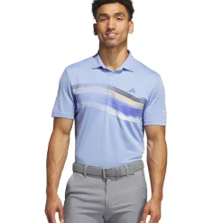 adidas Men's Core Chest Stripe Golf Polo Shirt