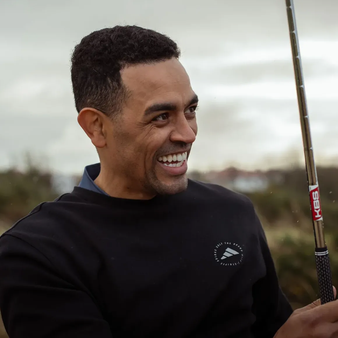 adidas Men's Core Crew Neck Golf Sweater