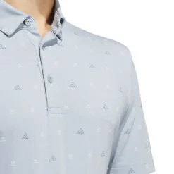 adidas Men's Go-To Print Golf Polo Shirt