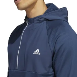 adidas Men's Half Zip Fleece Hooded Golf Midlayer