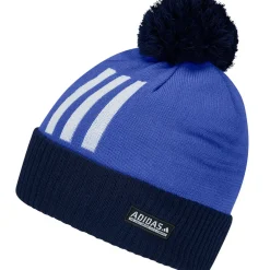 adidas Men's Three Stripe Pom Golf Beanie