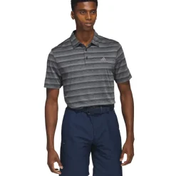 adidas Men's Two-Colour Striped Golf Polo Shirt