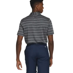adidas Men's Two-Colour Striped Golf Polo Shirt