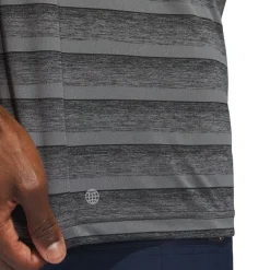 adidas Men's Two-Colour Striped Golf Polo Shirt