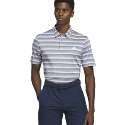 adidas Men's Two-Colour Striped Golf Polo Shirt