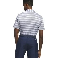 adidas Men's Two-Colour Striped Golf Polo Shirt
