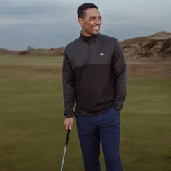 adidas Men's Ultimate365 Textured Quarter Zip Golf Mid Layer