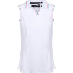 Benross Ladies Tipped Sleeveless Stretch Golf Polo Shirt