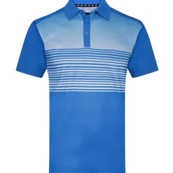Benross Men's Fade Stripe Stretch Golf Polo Shirt