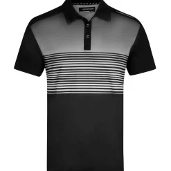 Benross Men's Fade Stripe Stretch Golf Polo Shirt