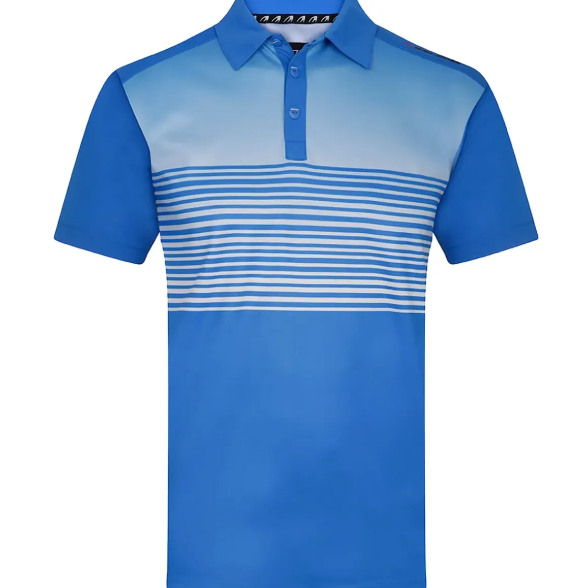 Benross Men's Fade Stripe Stretch Golf Polo Shirt