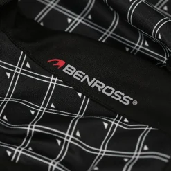 Benross Men's Grid Print Golf Polo Shirt