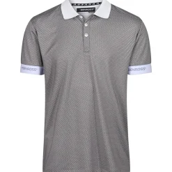 Benross Men's Honeycomb Jacquard Golf Polo Shirt