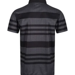 Benross Men's Marl Stripe Stretch Golf Polo Shirt