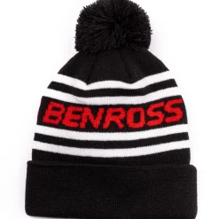 Benross Men's Multi Stripe Knit Pom Golf Beanie