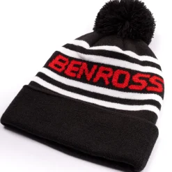 Benross Men's Multi Stripe Knit Pom Golf Beanie