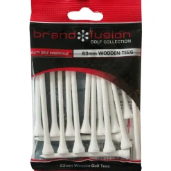 Brand Fusion Wooden Golf Tees 83mm - 15 Pack