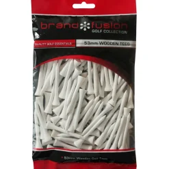 Brand Fusion Wooden Golf Tees 53mm - 125 Pack