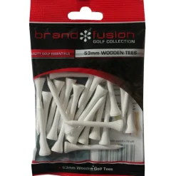 Brand Fusion Wooden Golf Tees 53mm - 25 Pack