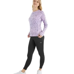 Calvin Klein Ladies Pebble Long Sleeve Golf T-Shirt