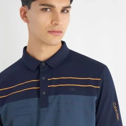 Calvin Klein Men's Georgetown Stripe Golf Polo Shirt
