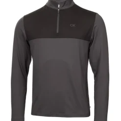 Calvin Klein Men's Gusto Colour Block Quarter Zip Golf Mid Layer