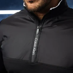 Calvin Klein Men's Malden Quarter Zip Golf Mid Layer