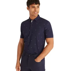 Calvin Klein Men's Monogram Print Golf Polo Shirt
