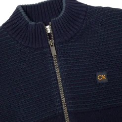 Calvin Klein Men's Oak Creek Lined Full Zip Golf Sweater