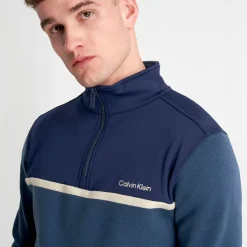 Calvin Klein Men's Padera Half Zip Hybrid Golf Sweater