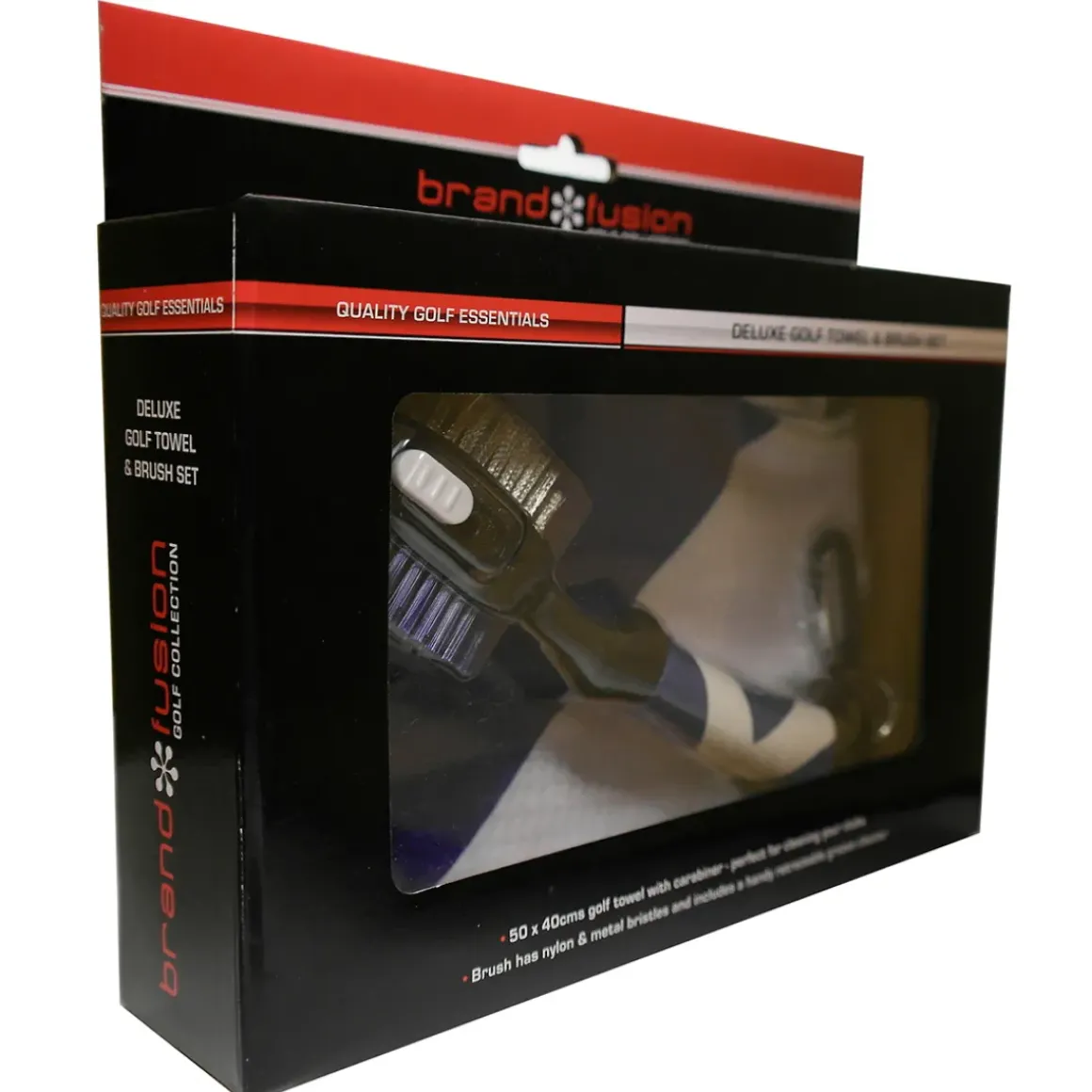 Deluxe Towel & Brush Golf Cleaning Set