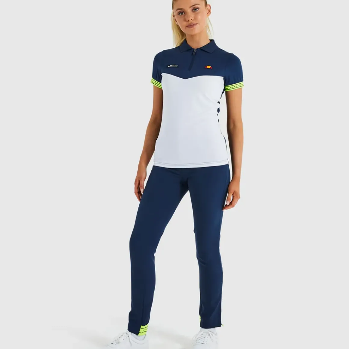 Ellesse Ladies Mitro Chevron Stretch Golf Polo Shirt