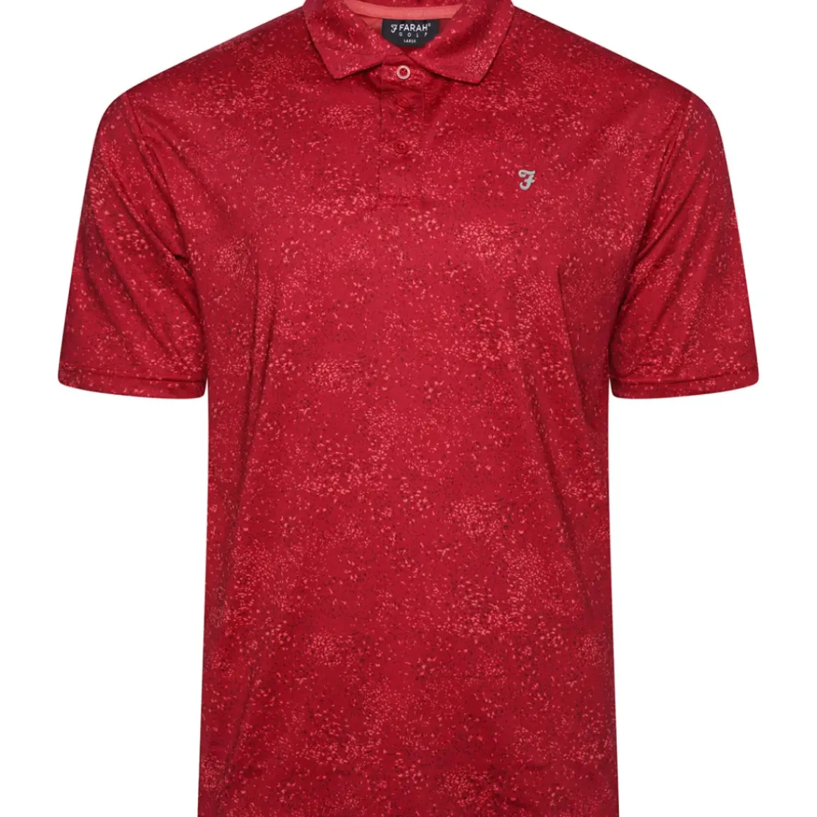 Farah Men's Starkey All-Over Print Golf Polo Shirt